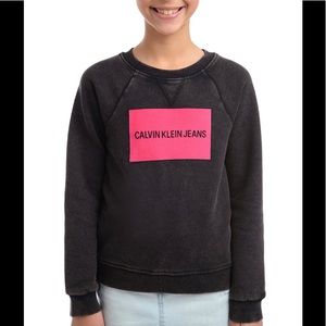 Calvin Klein Big Girls Logo Sweatshirt